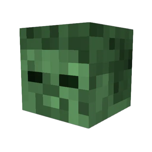 Muggost Minecraft avatar head, 3D render