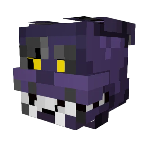 Muggs47 Minecraft avatar head, 3D render