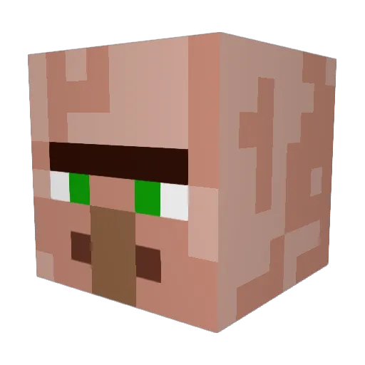 MuggyPredator Minecraft avatar head, 3D render
