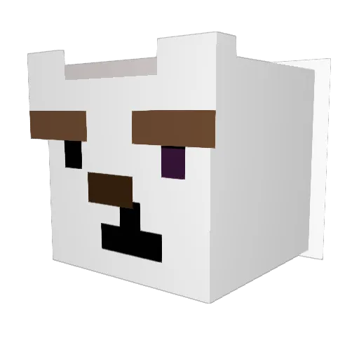 MugiTheMug Minecraft avatar head, 3D render