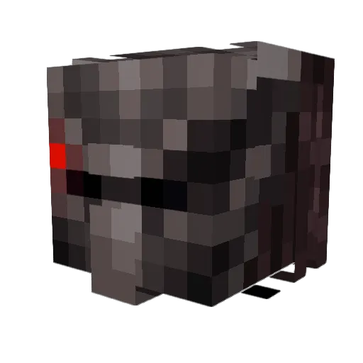Mugillicutty Minecraft avatar head, 3D render