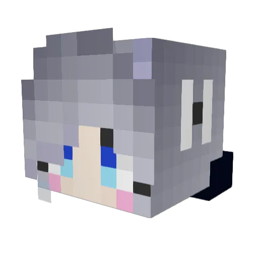 Mugitya0529 Minecraft avatar head, 3D render