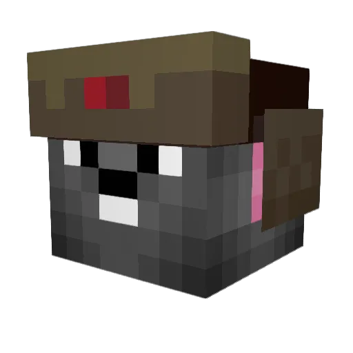 Mugiwara4356 Minecraft avatar head, 3D render