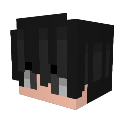 Mugiwara_Loli Minecraft avatar head, 3D render