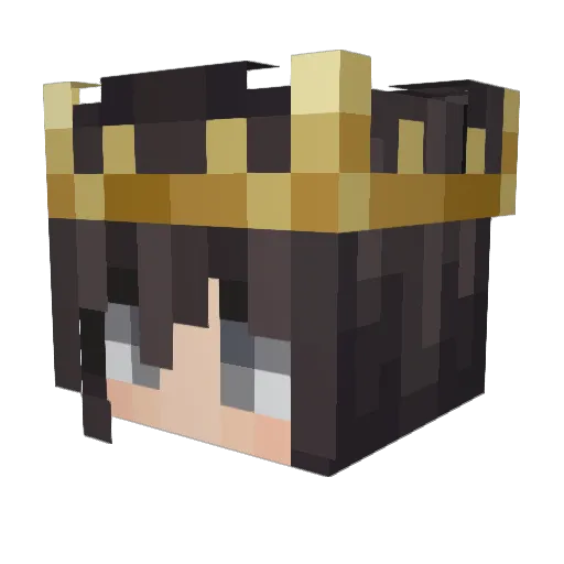 MugiwaraaNoLuffy Minecraft avatar head, 3D render
