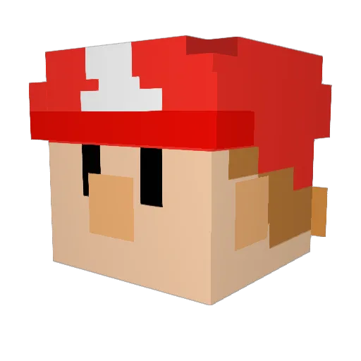 Mugun1 Minecraft avatar head, 3D render