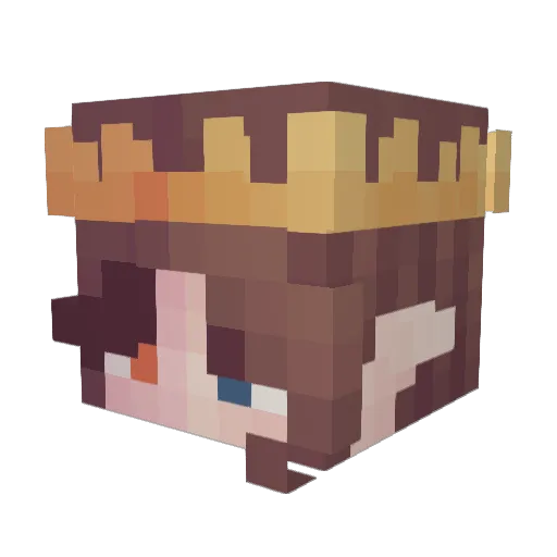 Mugwug Minecraft avatar head, 3D render