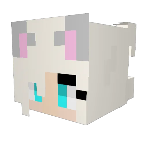 Muhaaman Minecraft avatar head, 3D render