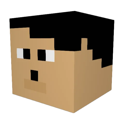 Muhaimin007 Minecraft avatar head, 3D render