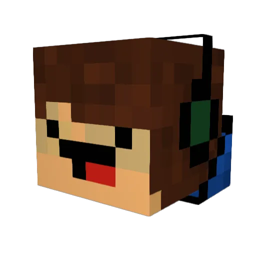 MuhammadPlayz Minecraft avatar head, 3D render