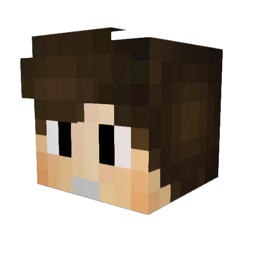 MuhammedFurkan Minecraft avatar head, 3D render