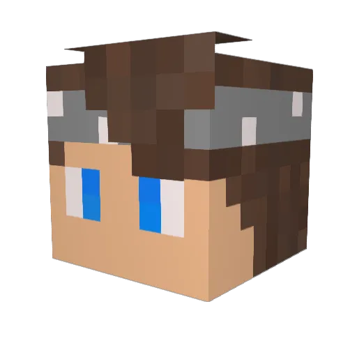 Muhammet_HD Minecraft avatar head, 3D render