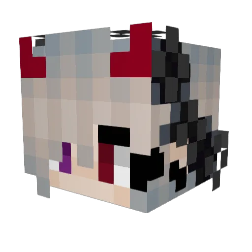 Muhamuha2 Minecraft avatar head, 3D render