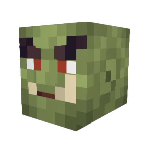 Muhandis Minecraft avatar head, 3D render