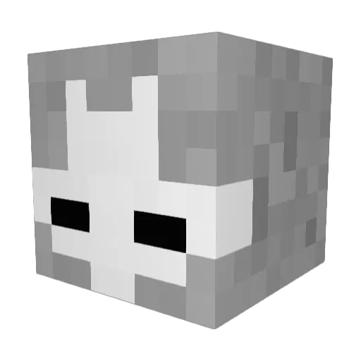 Muhbois Minecraft avatar head, 3D render