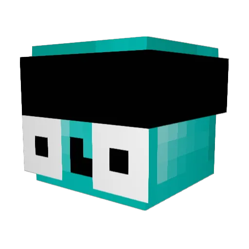 Muhehehehehe313 Minecraft avatar head, 3D render