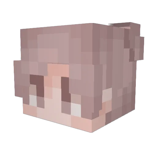 Muhhri Minecraft avatar head, 3D render