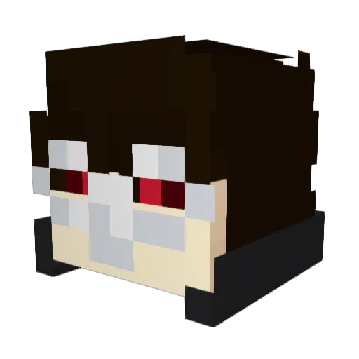 Muhradin Minecraft avatar head, 3D render