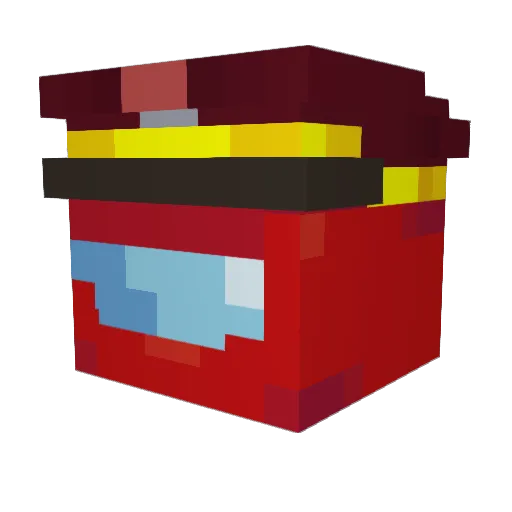 Muhtar2 Minecraft avatar head, 3D render