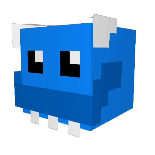 MuiGEE Minecraft avatar head, 3D render