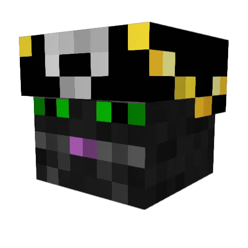 Mujuk Minecraft avatar head, 3D render