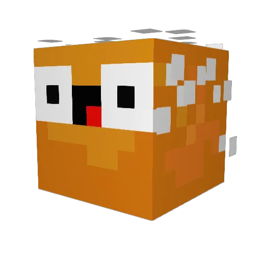Mukani Minecraft avatar head, 3D render