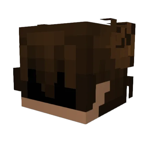 Mukatzi Minecraft avatar head, 3D render