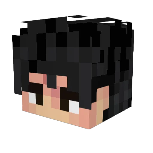 Mukech Minecraft avatar head, 3D render
