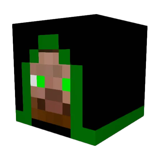 Muki1458 Minecraft avatar head, 3D render