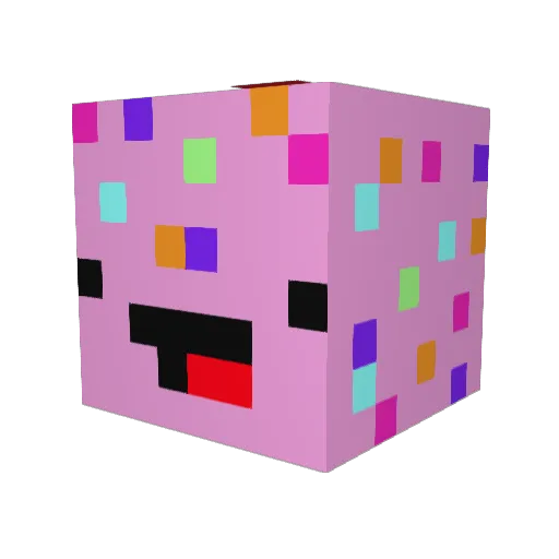 Muki2005 Minecraft avatar head, 3D render