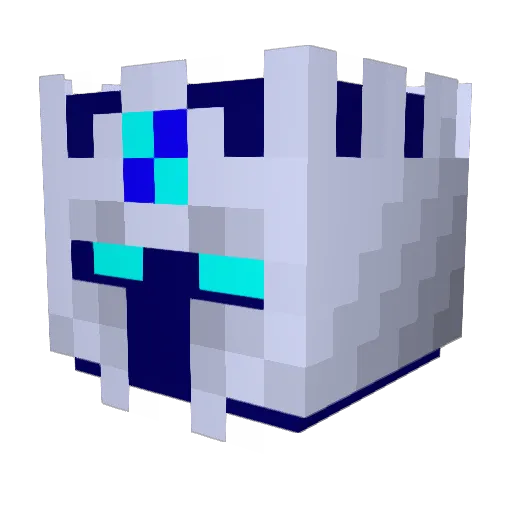 Mukim Minecraft avatar head, 3D render