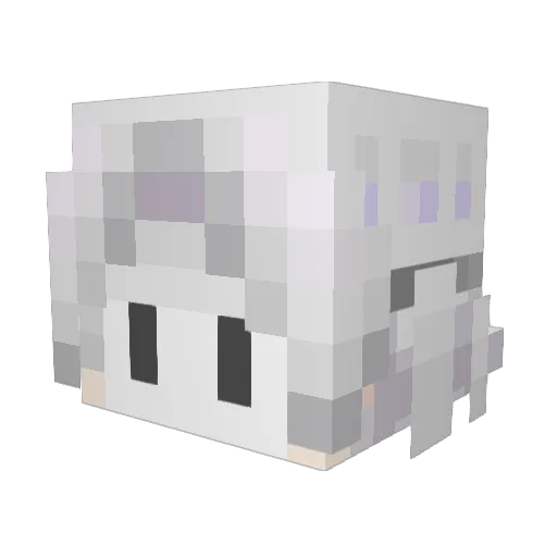 Mukinoo Minecraft avatar head, 3D render