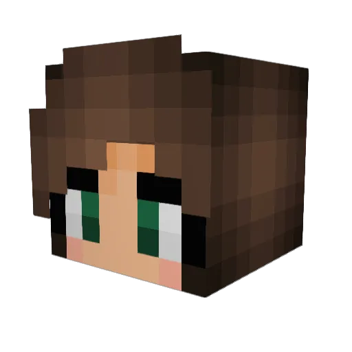 Mukkel12 Minecraft avatar head, 3D render