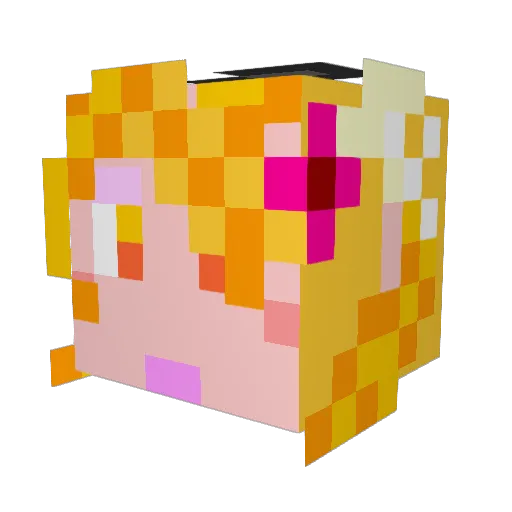 MukonaOwnsMe Minecraft avatar head, 3D render