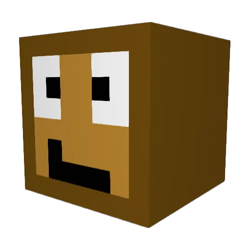MukuTheMan Minecraft avatar head, 3D render