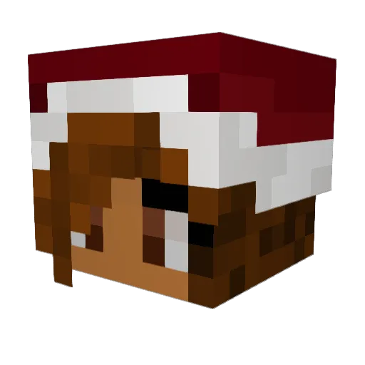 Mulan04 Minecraft avatar head, 3D render