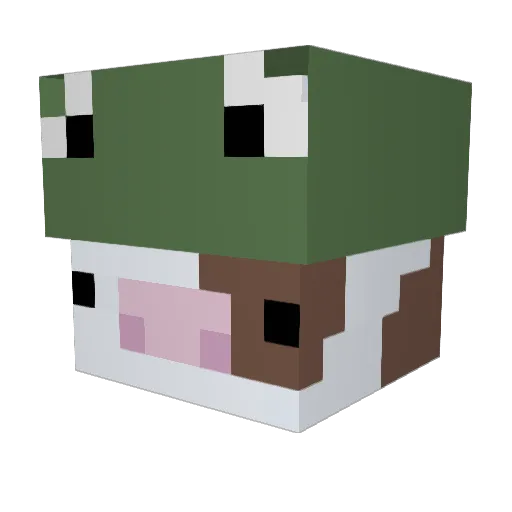 Mulchdiggums111 Minecraft avatar head, 3D render