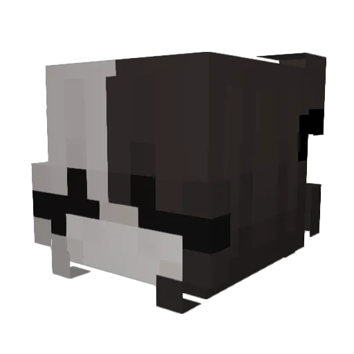 Mulher_ Minecraft avatar head, 3D render