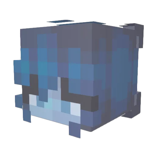 Muliphem Minecraft avatar head, 3D render
