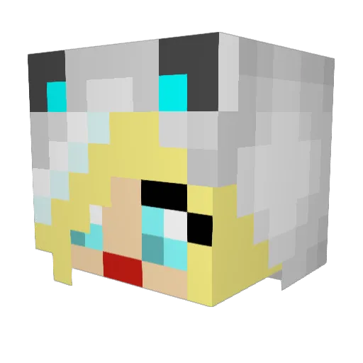 Mulle_santana Minecraft avatar head, 3D render