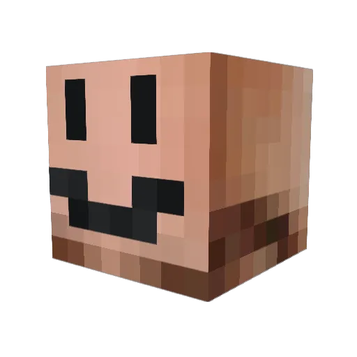 Mullen_16 Minecraft avatar head, 3D render