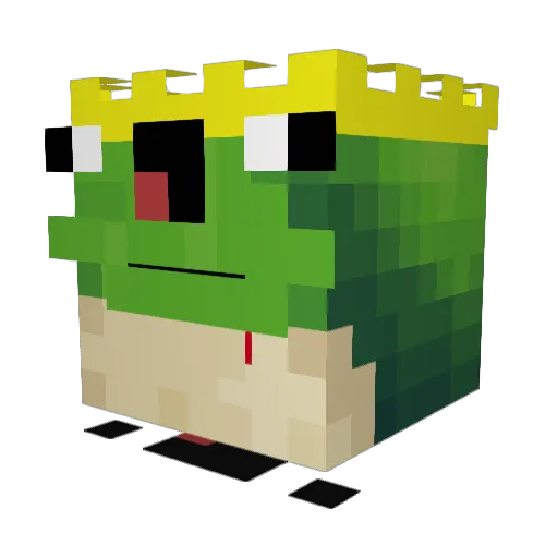 MullerGame Minecraft avatar head, 3D render
