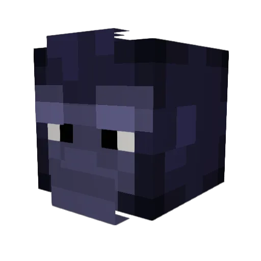 MulletAlt3 Minecraft avatar head, 3D render