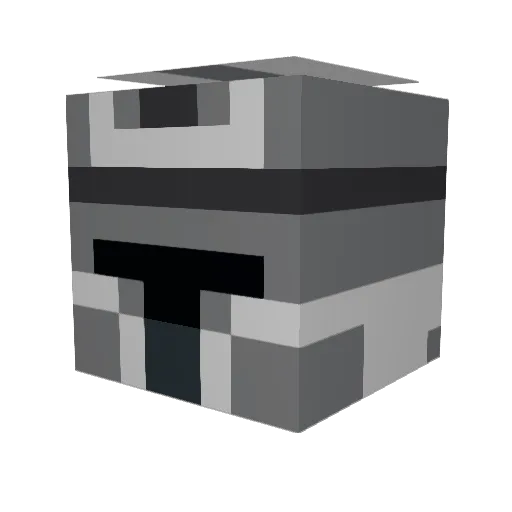 MulletZAND Minecraft avatar head, 3D render