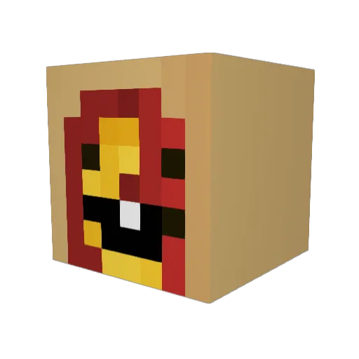Mullet_Man19 Minecraft avatar head, 3D render