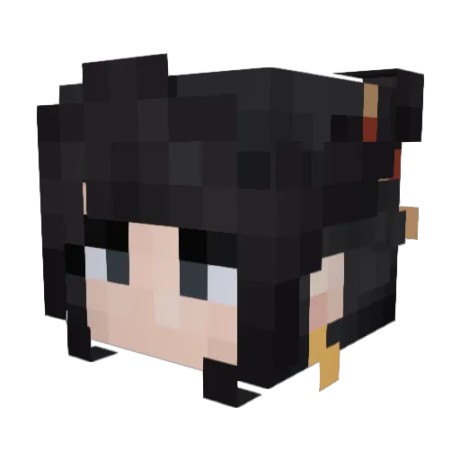 Mulnaarian Minecraft avatar head, 3D render