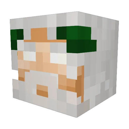 Multi474783 Minecraft avatar head, 3D render