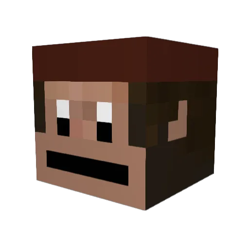 MultiCMatt Minecraft avatar head, 3D render