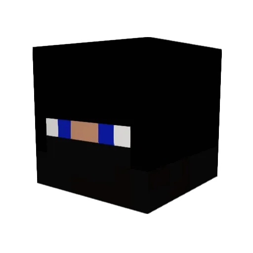 MultiGamer101 Minecraft avatar head, 3D render