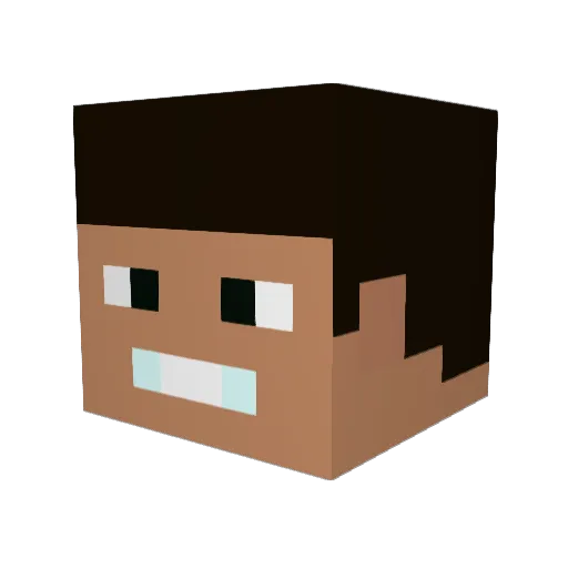 MultiKys98 Minecraft avatar head, 3D render
